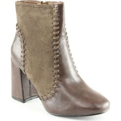 Botki damskie lity: Botki w kolorze khaki