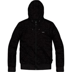 Bluza z kapturem. Czarne bluzy męskie rozpinane marki Vans, l, z bawełny, z długim rękawem, długie, z kapturem. Za 229,28 zł.