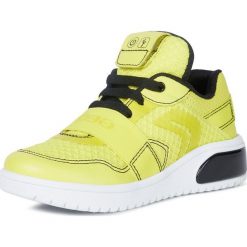 Geox tenisówki chłopięce XLED J927QB_01454_C3S9B 41 żółte. Żółte buty chłopięce sportowe Geox, bez wzorów, ze skóry, bez zapięcia. Za 389,00 zł.