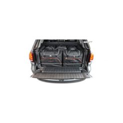 BMW X5, 2013- TORBY DO BAGAŻNIKA 5 SZT KJUST - 7007021. Szare torby podróżne KJUST, bez wzorów, z kauczuku, klasyczne. Za 1299,00 zł.