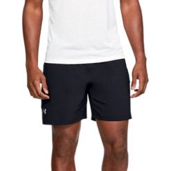 Under Armour Launch SW 7" Short 1326572-001. Czarne spodenki i szorty męskie Under Armour, m, bez wzorów, z poliesteru. W wyprzedaży za 129,99 zł.