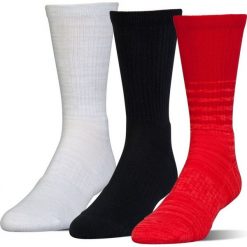 Bielizna męska: Under Armour Skarpety męskie PHENOM TWISTED CREW czarne, czerwone, białe r. 36-41 (1312460-600)