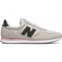 New Balance WL220AC. Szare buty sportowe damskie New Balance, bez wzorów, ze skóry, klasyczne. Za 299,99 zł.