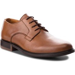 Buty wizytowe męskie: Półbuty TOMMY HILFIGER - Color Block Heel Leather Shoe FM0FM01616 Cognac 606