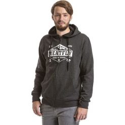 MEATFLY Męska bluza z kapturem Wanderlust Hood czyli B- Heather Charcoal (rozmiar M). Szare bluzy męskie Meatfly, m, bez wzorów, z materiału, sportowe, z kapturem, bez rękawów, z kapturem. W wyprzedaży za 153,00 zł.