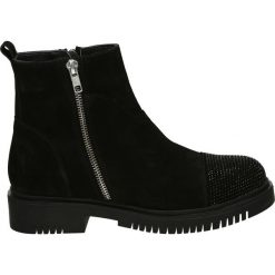 Botki - 107375 BLAC S. Czarne botki damskie skórzane Venezia. Za 379,00 zł.