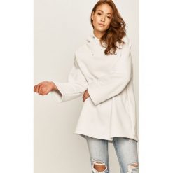 Answear - Bluza. Białe bluzy damskie ANSWEAR, s, bez wzorów, z elastanu, bez rękawów, z kapturem. Za 169,90 zł.