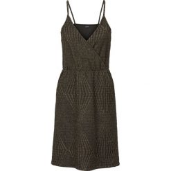 Sukienki: Sukienka shirtowa bonprix czarno-złoty