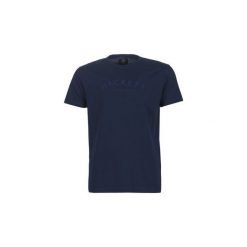 T-shirty z krótkim rękawem Hackett HM500335-597. Niebieskie t-shirty męskie Hackett, s, bez wzorów, bez kołnierzyka, krótkie. Za 199,00 zł.