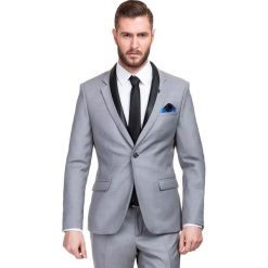 Marynarka LEONARDO GGPS500014. Szare marynarki męskie Giacomo Conti, m, bez wzorów, z wełny, eleganckie. Za 1298,00 zł.