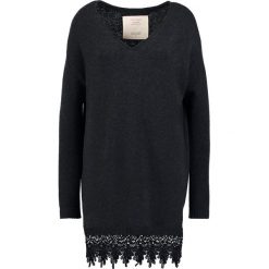 Swetry klasyczne damskie: Teddy Smith PURE Sweter noir chine
