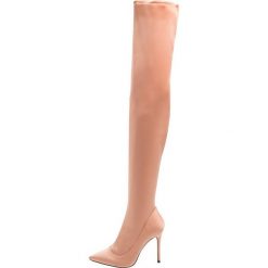 Buty zimowe damskie: Topshop BELLINI Kozaki na obcasie nude