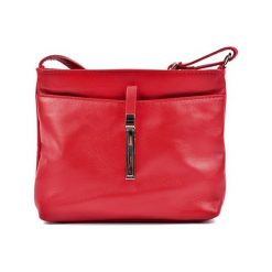 Torebki klasyczne damskie: Skórzana torebka w kolorze czerwonym – (S)18 x (W)22 x (G)5 cm