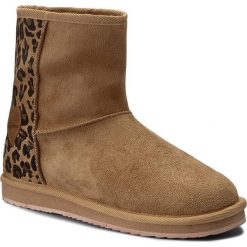 Buty PEPE JEANS - Angel Leopard PGS50106 Camel 855. Pomarańczowe śniegowce dziewczęce Pepe Jeans, bez zapięcia. W wyprzedaży za 149,00 zł.