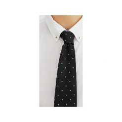 Krawat jedwabny Regular #36. Niebieskie krawaty męskie marki The bow bow ties, bez wzorów, z jedwabiu. Za 99,00 zł.