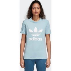 Koszulka adidas Trefoil (CV9891). Szare koszulki damskie marki Adidas, bez wzorów, z bawełny, bez kołnierzyka. Za 64,99 zł.