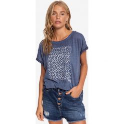 Roxy Summertime Happiness Koszulka Niebieski. Niebieskie koszulki damskie Roxy, s, z haftami, z bawełny, bez kołnierzyka, z krótkim rękawem. Za 157,95 zł.