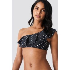 Stroje dwuczęściowe damskie: Hot Anatomy Góra bikini w kropki – Black