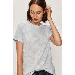 Marc O'Polo - T-shirt. Niebieskie bluzki damskie Marc O'Polo, s, bez wzorów, z bawełny, casualowe, z okrągłym kołnierzem, z krótkim rękawem. Za 219,90 zł.