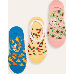 Vans - Stopki (3-pack). Skarpetki damskie Vans, bez wzorów, z elastanu. W wyprzedaży za 69,90 zł.