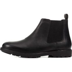 Geox półbuty męskie Rhadalf U845HD 00045 42.0 czarne. Czarne buty wizytowe męskie Geox, ze skóry, bez zapięcia. Za 389,00 zł.