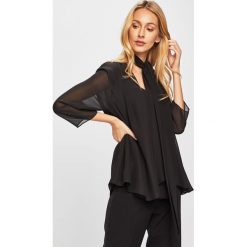 Liu Jo - Bluzka. Czarne bluzki damskie Liu Jo, bez wzorów, z poliesteru, eleganckie, z włoskim kołnierzykiem, bez rękawów. W wyprzedaży za 469,90 zł.
