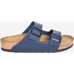 Birkenstock - Klapki. Niebieskie kapcie męskie marki Birkenstock, ze skóry. Za 269,90 zł.