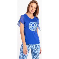 BLUZKA MUDRA SPORTALM. Bluzki damskie Sportalm, bez wzorów, eleganckie, bez kołnierzyka, bez rękawów. Za 519,00 zł.