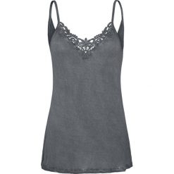 Black Premium by EMP Heaven In Her Arms Top damski ciemnoszary. Szare bluzki damskie marki Black Premium by EMP, l, w koronkowe wzory, z koronki, bez kołnierzyka, bez rękawów. Za 62,90 zł.