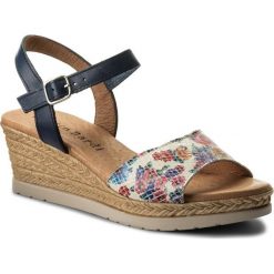 Sandały SERGIO BARDI - Daverio SS127304718KD 118. Niebieskie klapki damskie Sergio Bardi, bez wzorów, ze skóry, bez obcasa, na obcasie. Za 249,00 zł.