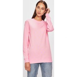 Calvin Klein Jeans - Bluza. Różowe bluzy damskie Calvin Klein Jeans, s, bez wzorów, z bawełny, bez rękawów, bez kaptura. W wyprzedaży za 239,90 zł.