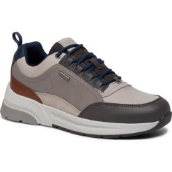 Sneakersy GEOX - U Rockson B Abx A U947WA 046K4 CL65Y Mud/Rock. Szare sneakersy męskie Geox, na co dzień, bez wzorów, ze skóry, rockowe, bez zapięcia. W wyprzedaży za 339,00 zł.