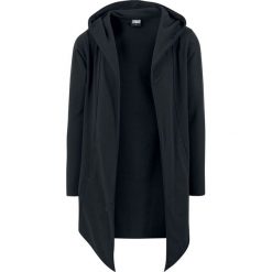Kardigany męskie: Urban Classics Long Hooded Open Edge Cardigan Kardigan czarny