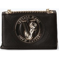 Versace Jeans - Torebka damska, czarny. Czarne torebki klasyczne damskie Versace Jeans, bez wzorów, z jeansu, bez dodatków. Za 699,95 zł.