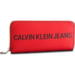 Portfele damskie: Duży Portfel Damski CALVIN KLEIN JEANS – Sculpted Zip Around K40K400408 623