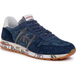 Sneakersy PREMIATA - Eric 4668 Blue. Niebieskie sneakersy męskie Premiata, na co dzień, bez wzorów, ze skóry, bez zapięcia. Za 869,00 zł.