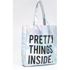 Torebka holo TOTE BAG - Wielobarwny. Szare torby damskie na zakupy marki Cropp. Za 59,99 zł.