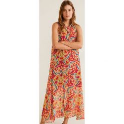 Mango - Sukienka Teresa. Czerwone sukienki damskie Mango, na co dzień, s, bez wzorów, z poliesteru, casualowe, bez kołnierzyka, bez rękawów, proste. Za 229,90 zł.