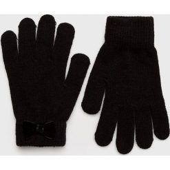 Pieces - Rękawiczki (2-pack). Czarne rękawiczki damskie marki Pieces, bez wzorów, z dzianiny. W wyprzedaży za 39,90 zł.
