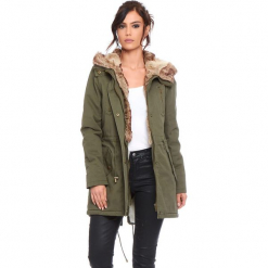 Parka "Lenny" w kolorze khaki. Brązowe parki damskie marki Cosy Winter, s. W wyprzedaży za 318,95 zł.
