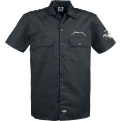 Metallica Master Of Puppets, Dickies Workerhemd Workershirt czarny. Czarne koszule męskie marki Metallica, xl, z aplikacjami, klasyczne, z klasycznym kołnierzykiem, z krótkim rękawem. Za 264,90 zł.
