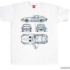 Koszulka JAGUAR E - TYPE. Szare t-shirty damskie Pakamera. Za 77,00 zł.