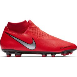 Buty piłkarskie Nike Phantom Vsn Academy Df FG/MG M AO3258-600. Czerwone buty sportowe męskie Nike, z materiału, na sznurówki, do piłki nożnej. W wyprzedaży za 379,00 zł.
