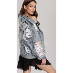 Jasnoniebieska Kurtka Nereirian. Niebieskie kurtki damskie Renee, s, bez wzorów, z jeansu, bez kaptura. Za 279,99 zł.