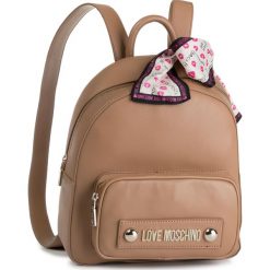 Plecak LOVE MOSCHINO - JC4034PP18LC0201 Cammello. Pomarańczowe plecaki damskie Love Moschino, bez wzorów, ze skóry ekologicznej, klasyczne. Za 899,00 zł.