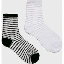 Answear - Skarpetki (2-pack). Szare skarpetki damskie ANSWEAR, bez wzorów, z elastanu. Za 29,90 zł.