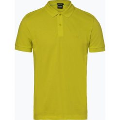 BOSS Athleisure - Męska koszulka polo – Piro, żółty. Żółte koszulki męskie BOSS Athleisure, m, bez wzorów, z bawełny, klasyczne, bez rękawów. Za 349,95 zł.