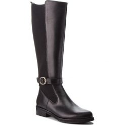 Oficerki BALDACCINI - 104000-6 Czarny Buffalo. Czarne kozaki damskie Baldaccini, ze skóry, bez obcasa, na obcasie, bez zapięcia. W wyprzedaży za 399,00 zł.