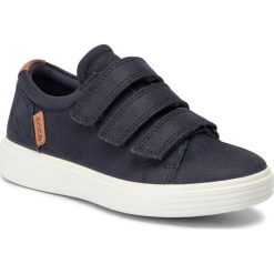 Sneakersy ECCO - S7 Teen 78017201303 Night Sky. Niebieskie trampki chłopięce ecco, ze skóry, na rzepy. W wyprzedaży za 269,00 zł.