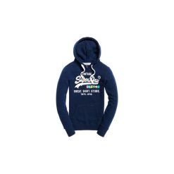 Bluzy Superdry Shirt Shop Rainbow Hood. Niebieskie bluzy męskie Superdry, s, bez wzorów, bez kołnierzyka, bez rękawów, bez kaptura. Za 309,59 zł.